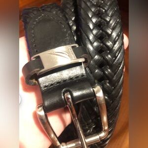 Vintage Nautica Braided Leather Belt 42